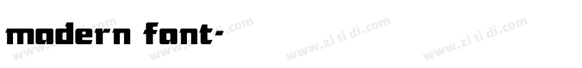 modern font字体转换